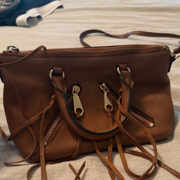 Rebecca Minkoff Tan Leather Crossbody with Tassel - Picture 3 of 3